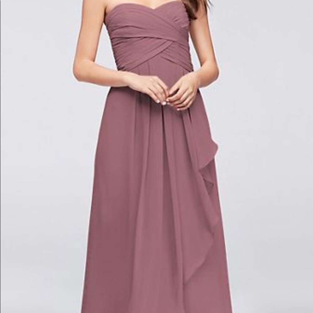 NWT David’s Bridal Strapless Bridesmaid Dress